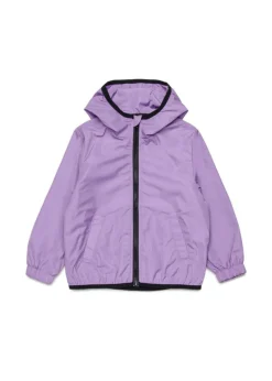 Diesel Kids Giubbino Lilla Antivento con Macro Oval D per Neonate