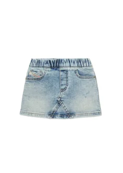 Diesel Kids Gonna in Jeans Chiaro Sfumato per Neonate