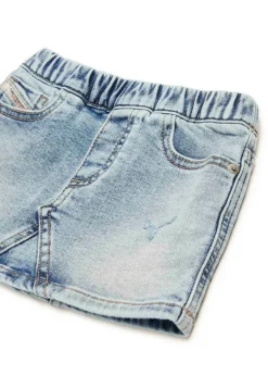 Diesel Kids Gonna in Jeans Chiaro Sfumato per Neonate