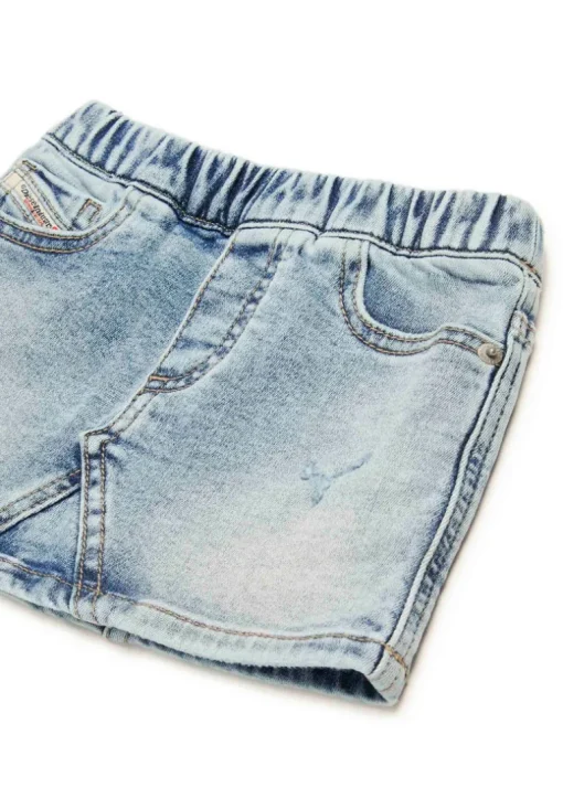 Diesel Kids Gonna in Jeans Chiaro Sfumato per Neonate