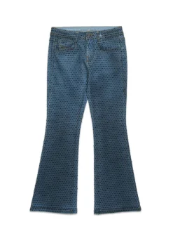 Diesel Kids Jeans Denim con Applicazione Strass per Bambine