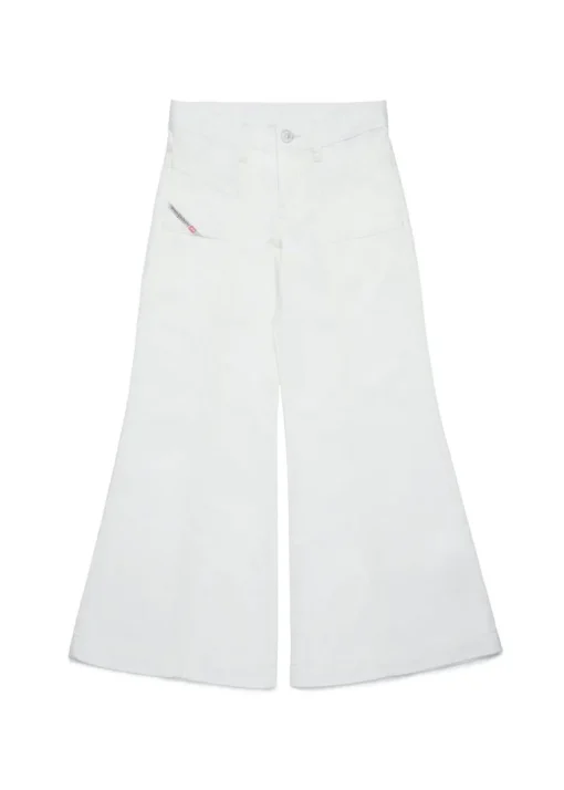 Diesel Kids Jeans Flare Bianco D-Akii per Bambine