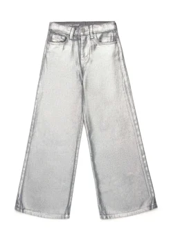 Diesel Kids Jeans Flare Effetto Metallizzato 1978 per Bambine
