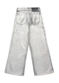 Diesel Kids Jeans Flare Effetto Metallizzato 1978 per Bambine