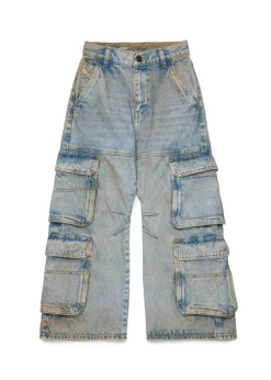 Diesel Kids Pantaloni Cargo Dusty Effect per Bambini