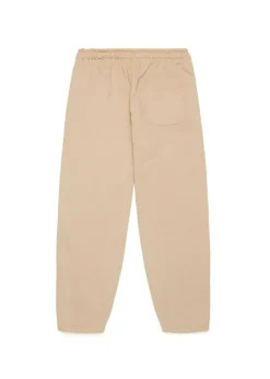 Diesel Kids Pantaloni in Felpa Beige con Logo Oval D per Bambini