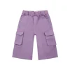 Diesel Kids Pantaloni Lilla Cargo con Logo per Neonate