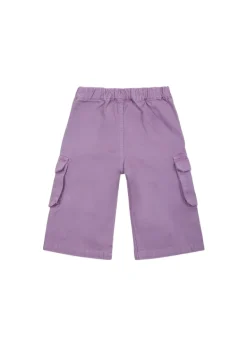 Diesel Kids Pantaloni Lilla Cargo con Logo per Neonate