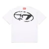 Diesel Kids T-shirt Bianca Used Effect con Oval D