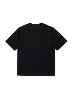 Diesel Kids T-shirt Nera con Micro Oval D per Bambini