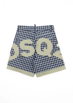 Dsquared2 Kids Bermuda a Quadri con Logo per Bambini
