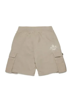 Dsquared2 Kids Bermuda Beige con Tasconi per Bambini