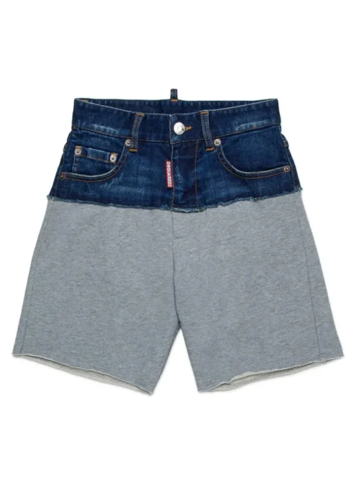 Dsquared2 Kids Bermuda Grigio/Denim per Bambini