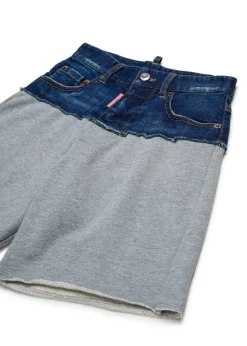 Dsquared2 Kids Bermuda Grigio/Denim per Bambini
