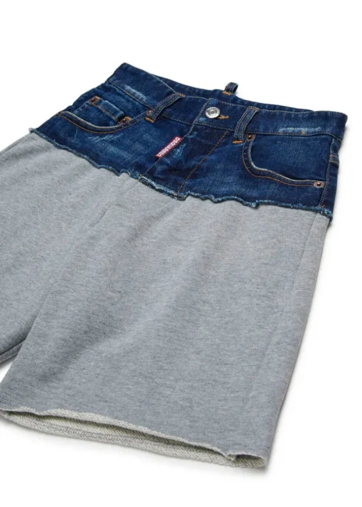 Dsquared2 Kids Bermuda Grigio/Denim per Bambini