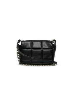 Dsquared2 Kids Borsa Nera con Tracolla e Placca Logo per Bambine