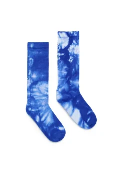 Dsquared2 Kids Calzini Blu con Fantasia Tie Dye