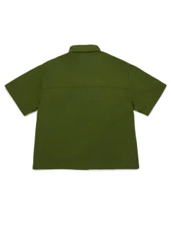 Dsquared2 Kids Camicia Verde Militare per Bambini