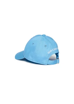 Dsquared2 Kids Cappello Celeste con visiera per Neonati