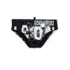 Dsquared2 Kids Costume Slip Nero Icon Splatter per Bambini