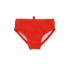 Dsquared2 Kids Costume Slip Rosso con Grafica Beach per Neonati