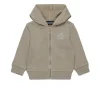 Dsquared2 Kids Felpa con Cappuccio e Zip Beige per Neonati