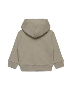 Dsquared2 Kids Felpa con Cappuccio e Zip Beige per Neonati