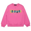 Dsquared2 Kids Felpa Fucsia con Logo Boxed per Bambine