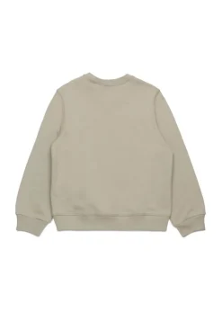 Dsquared2 Kids Felpa Girocollo Beige con Stampa per Bambini