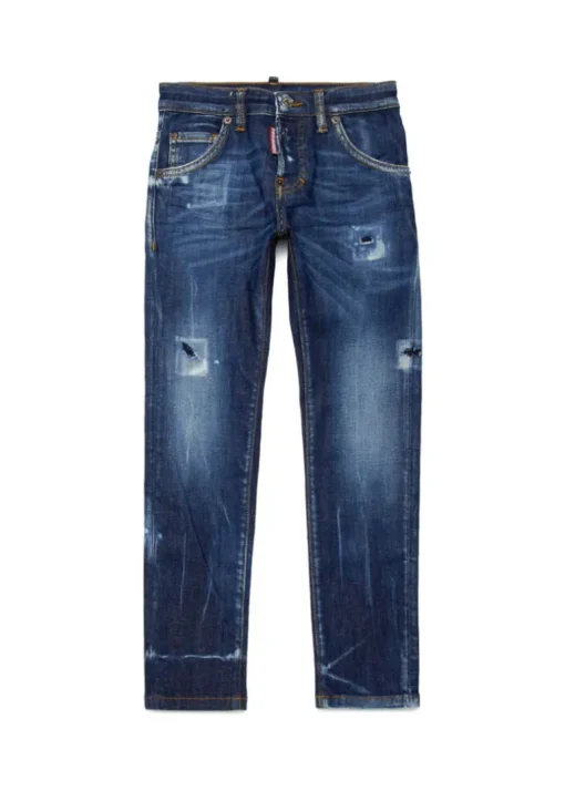 Dsquared2 Kids Jeans Denim Blu per Bambini