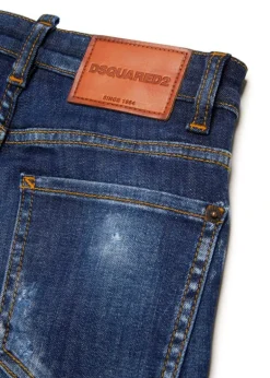 Dsquared2 Kids Jeans Denim Blu per Bambini