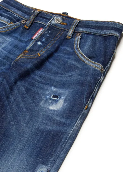 Dsquared2 Kids Jeans Denim Blu per Bambini