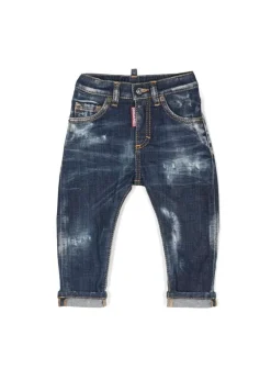 Dsquared2 Kids Jeans sfumato con abrasioni