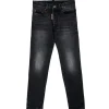 Dsquared2 Kids Jeans Skinny Nero per Bambini