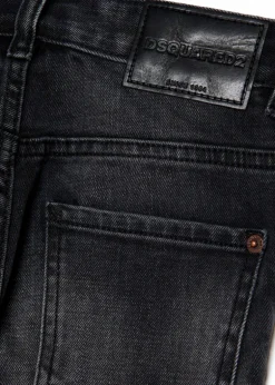 Dsquared2 Kids Jeans Skinny Nero per Bambini