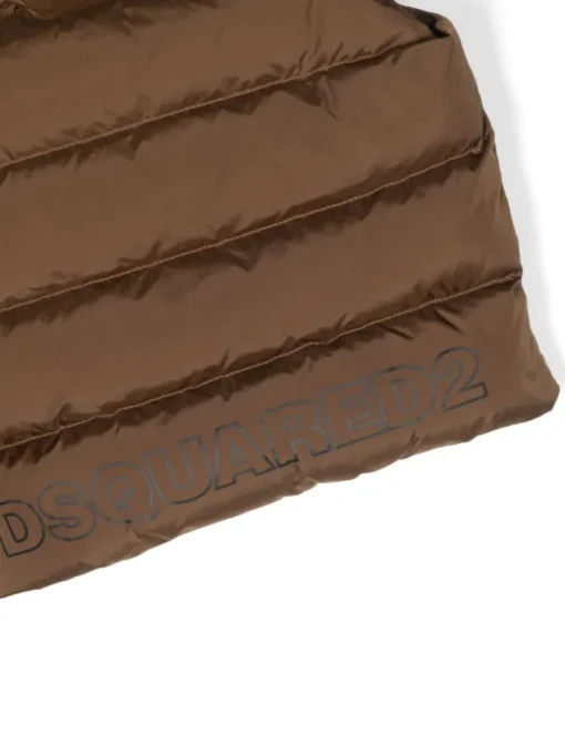 Dsquared2 Kids Piumino Imbottito Marrone Rubber
