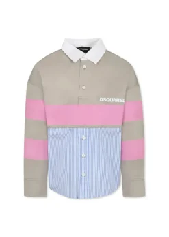 Dsquared2 Kids Polo con Design color-block