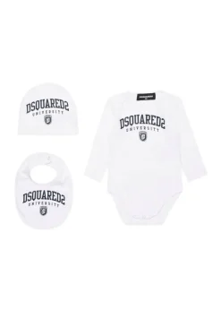 Dsquared2 Kids Set Nascita Bianco per Neonati
