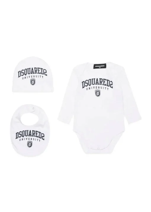 Dsquared2 Kids Set Nascita Bianco per Neonati