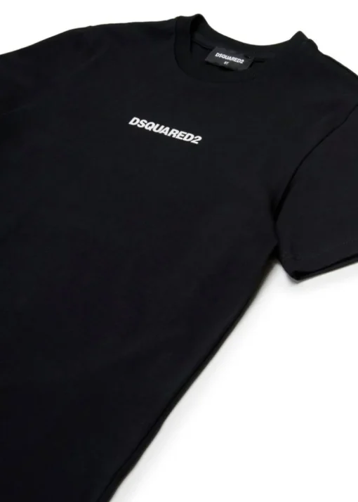 Dsquared2 Kids T-shirt Nera con Logo