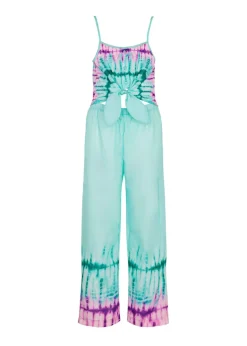 Effek Copricostume Tuta Fantasia Verde Tiffany/Viola per Bambine