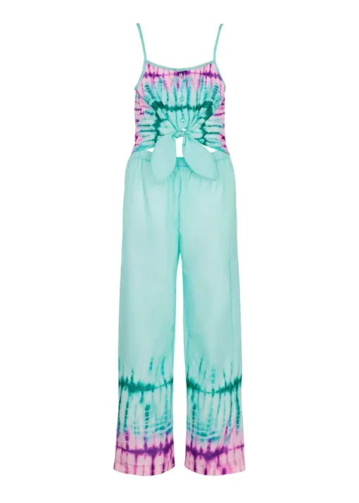 Effek Copricostume Tuta Fantasia Verde Tiffany/Viola per Bambine