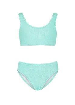 EffeK Costume Bikini a Fascia Acqua Marina per Bambine