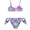 Effek Costume Bikini a Fascia Fantasia Floreale per Bambine