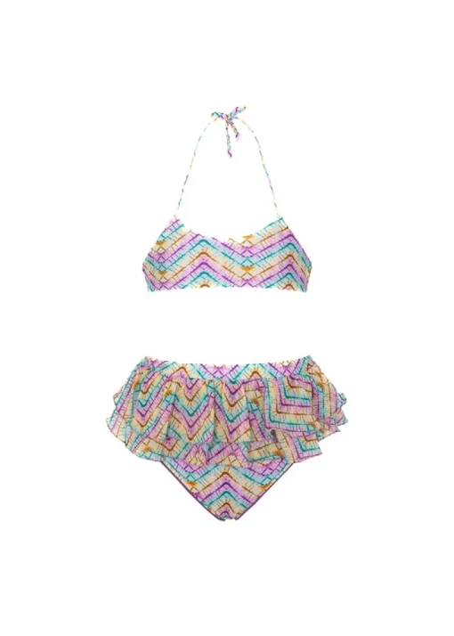 Effek Costume Bikini Fantasia con Ruches per Neonate