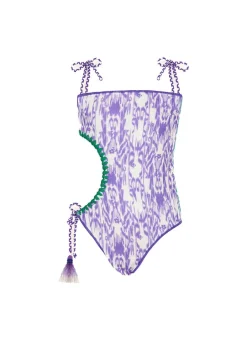 Effek Costume Monokini Fantasia Viola/Tiffany per Bambine