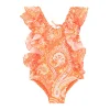 EffeK Costume Monokini Fantasia Arancione per Bambine