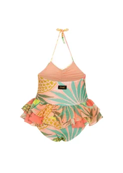 Effek Costume Monokini Fantasia Fruits con Ruches per Neonate