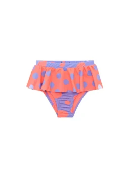 EffeK Costume Slip Fantasia Pois Viola/Pesca per Neonate