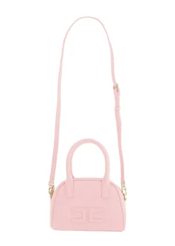 Elisabetta Franchi La Mia Bambina Borsa a Tracolla Rosa con Logo per Bambine